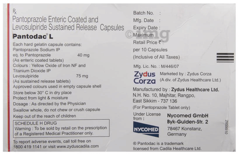 Pantodac L Capsule SR image