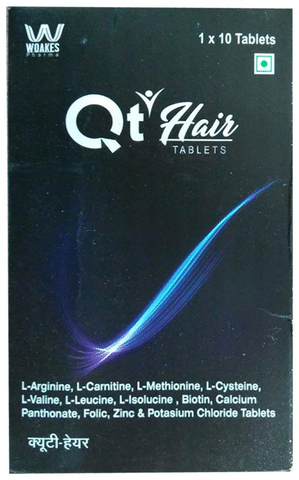 Qt Hair Tablet: Buy strip of 10 tablets at best price in India | 1mg