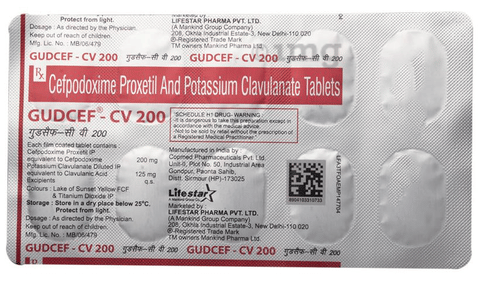 Gudcef-CV 200 Tablet image