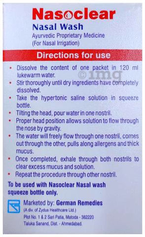 Nasoclear nasal wash hot sale