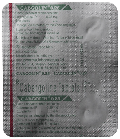 Cabgolin 0.25 Tablet image