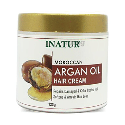 Inatur Argan Oil Hair Cream: Buy jar of 125 gm Cream at best price in India  | 1mg
