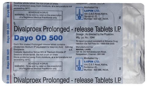 Dayo  OD 500 Tablet PR image
