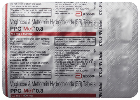 PPG Met 0.3 Tablet SR image