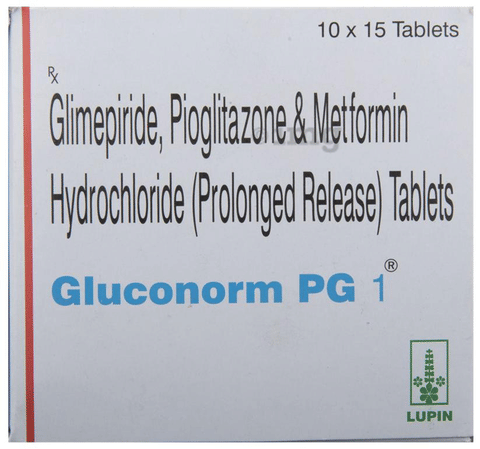 Gluconorm PG 1 Tablet PR image Gluconorm PG 1 Tablet PR image
