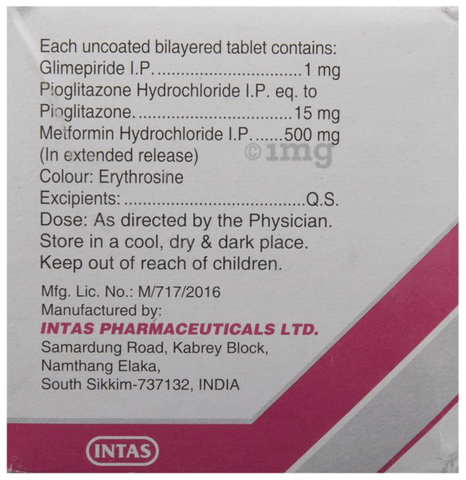 Zoryl MP 1 Tablet ER image