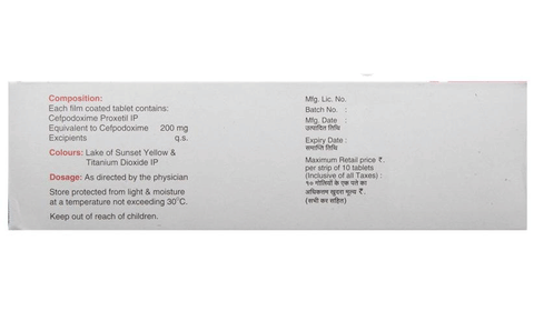 Kefpod 200mg Tablet image