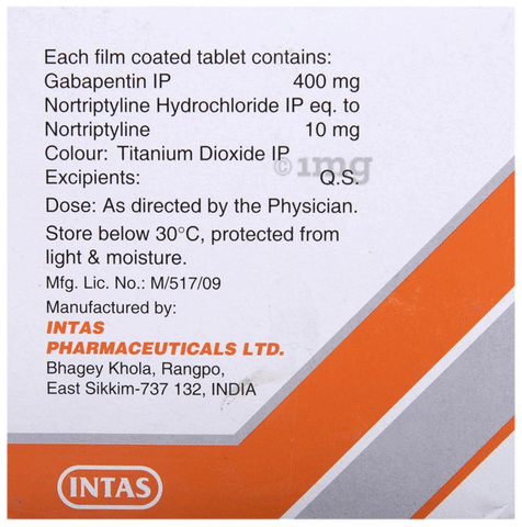 Gabapin NT Tablet image
