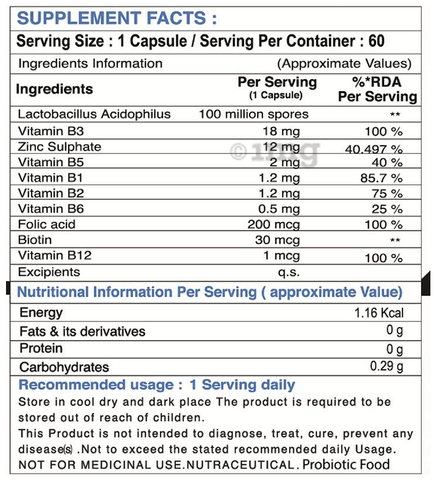 Pharmgrade Vitamin B Complex Capsule image Pharmgrade Vitamin B Complex Capsule image