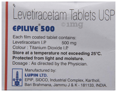 Epilive 500 Tablet image Epilive 500 Tablet image