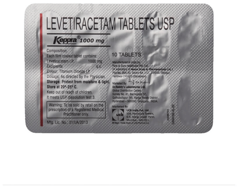 Keppra 1000mg Tablet image