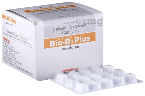 Bio-D3 Plus Calcium & Calcitriol Soft Gelatin Capsule image Bio-D3 Plus Calcium & Calcitriol Soft Gelatin Capsule image