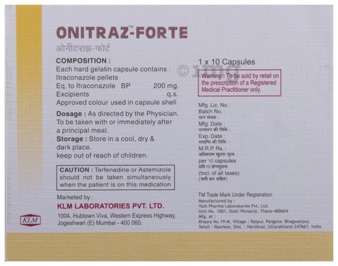 Onitraz -Forte Capsule image