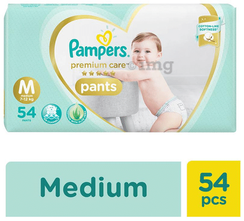 Pampers Premium Care Pants, Medium size Baby Diapers (38 Count) - RichesM  Healthcare