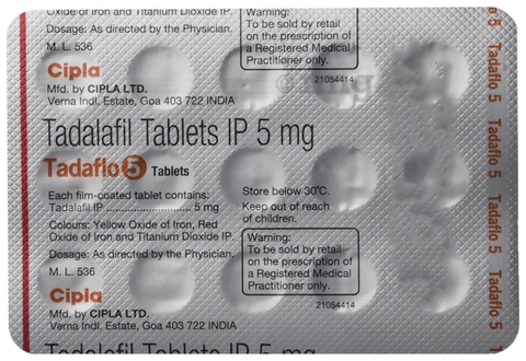 Tadaflo 5 Tablet image Tadaflo 5 Tablet image