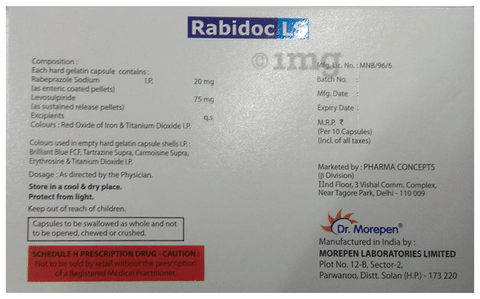Rabidoc LS 75mg/20mg Capsule