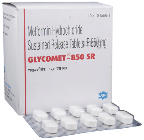 Glycomet 850 SR Tablet image Glycomet 850 SR Tablet image