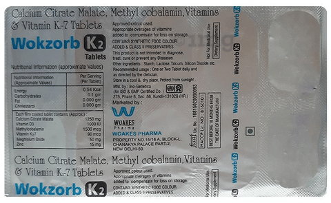 Wokzorb K2 Tablet image Wokzorb K2 Tablet image