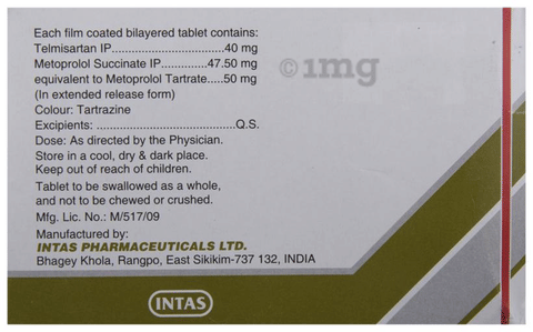 Sartel-Beta 50 Tablet ER image