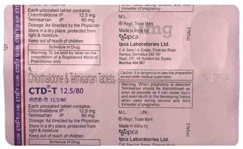 CTD-T 12.5/80 Tablet image
