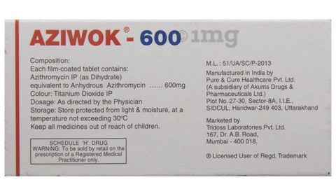 Aziwok 600 Tablet image