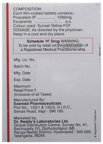 Nootropil 1200 Tablet image