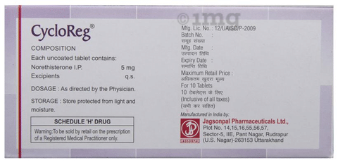Cycloreg 5mg on sale