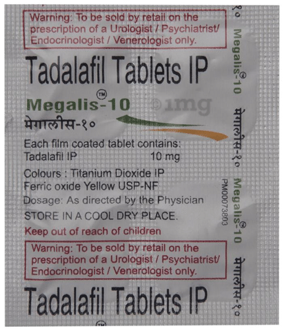 Tadalafil 10mg Megalis