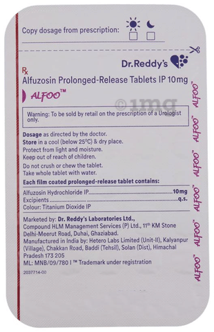 Alfoo 10mg Tablet PR image