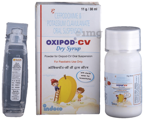 Oxipod-CV 50mg/5ml/31.25mg/5ml Dry Syrup