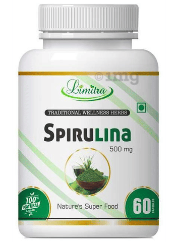 Limitra Spirulina 500mg Capsule image Limitra Spirulina 500mg Capsule image