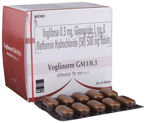 Voglinorm GM 1/0.3 Tablet SR image Voglinorm GM 1/0.3 Tablet SR image