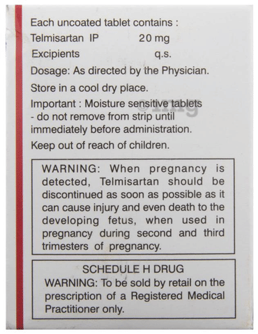 Telmed 20 Tablet image Telmed 20 Tablet image