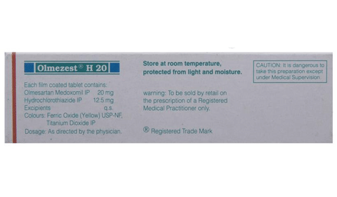 Olmezest H 20 Tablet image Olmezest H 20 Tablet image