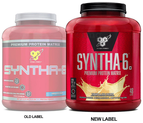 BSN Syntha-6 Powder Vanilla Icecream: Buy box of 5 lb Powder ...