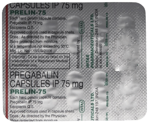 prelin 75 Capsule image