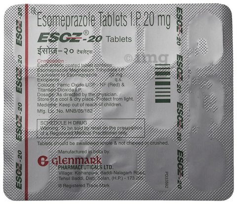 Esoz 20 Tablet image