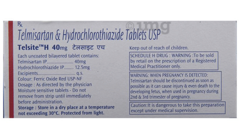 Telsite H 40mg Tablet image