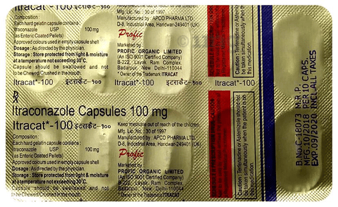 Itracat 100 Capsule image