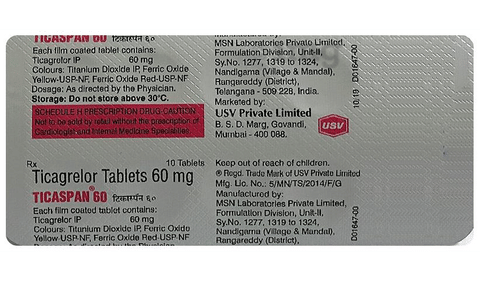 Ticaspan 60 Tablet image