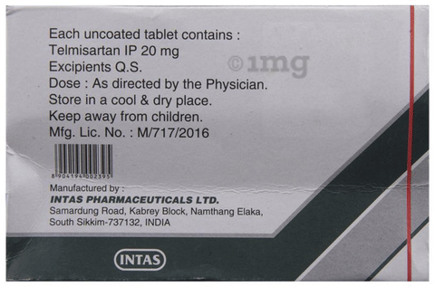 Sartel 20 Tablet image
