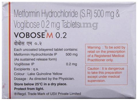 Vobose M 0.2 Tablet SR image Vobose M 0.2 Tablet SR image