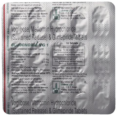 Gluconorm-VG 1 Tablet SR image