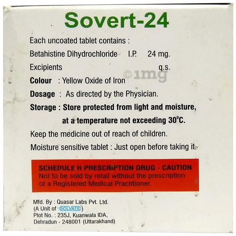 Sovert 24 Tablet image Sovert 24 Tablet image