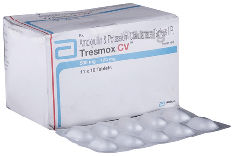 Tresmox CV 500mg/125mg Tablet image