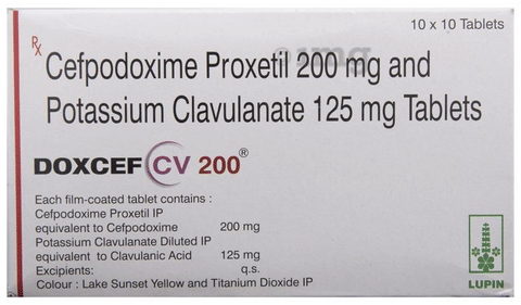 Doxcef CV 200 Tablet image Doxcef CV 200 Tablet image