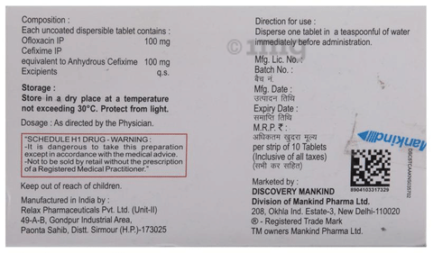 Zenflox-Plus 100 Tablet image