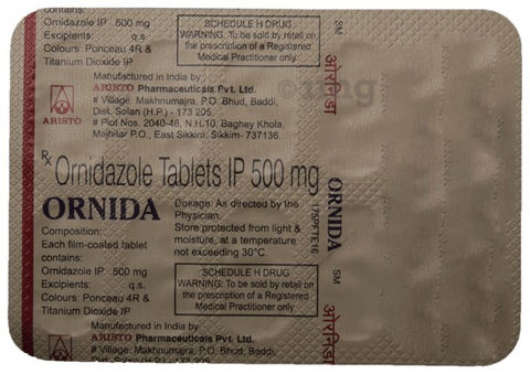 Ornida 500mg Tablet image