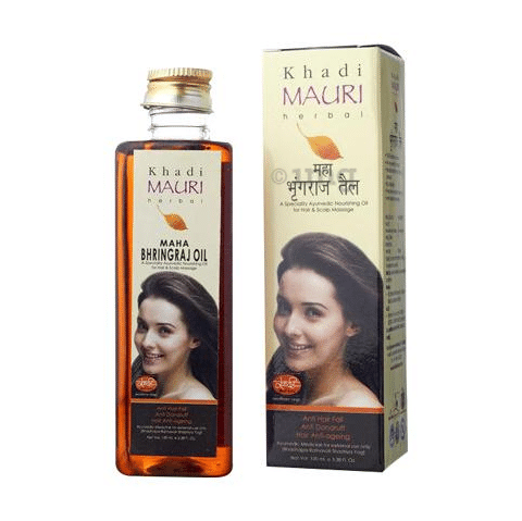 Khadi Mauri Herbal Maha Bhringraj Hair Oil: Buy bottle of 210 ml Oil at  best price in India | 1mg