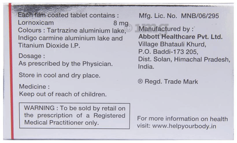 Lorsaid SD 8 Tablet image
